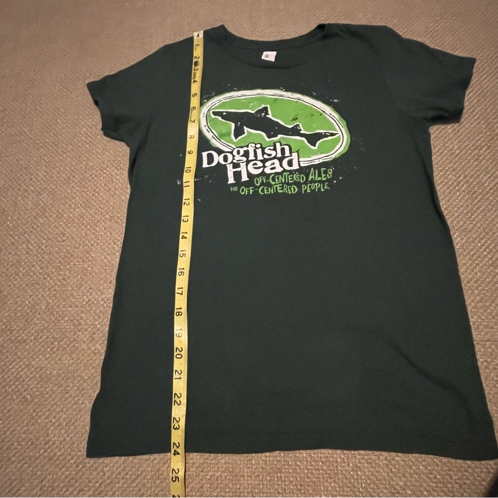 Dogfish Head Craft Brewed Ales Beer Green Cotton T-Shirt XS - Picture 5 of 7